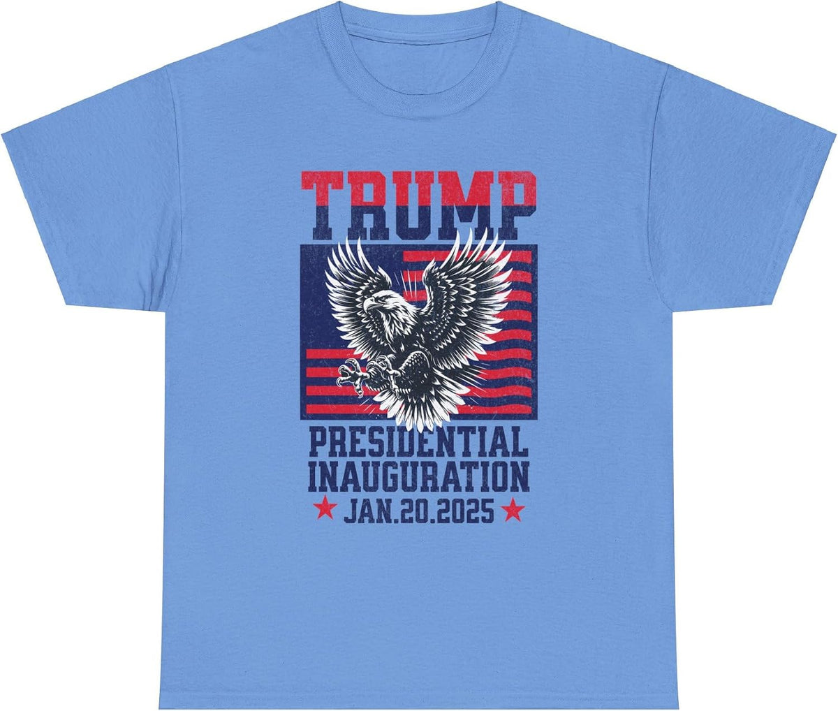 Trump Inauguration T-Shirt, 47th President Inaugural 2025 Shirt, January 20, 2025 MAGA T-Shirt - Carolina Blue