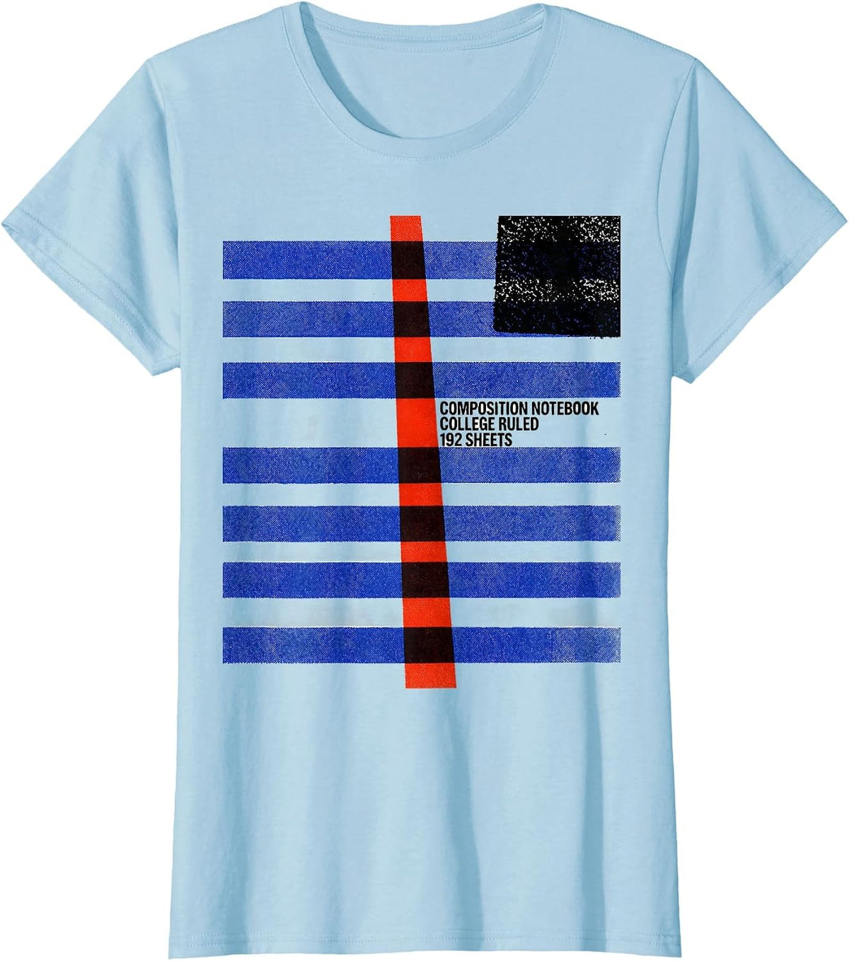 Composition Notebook College Ruled 192 Sheets Teacher T-Shirt - Baby Blue