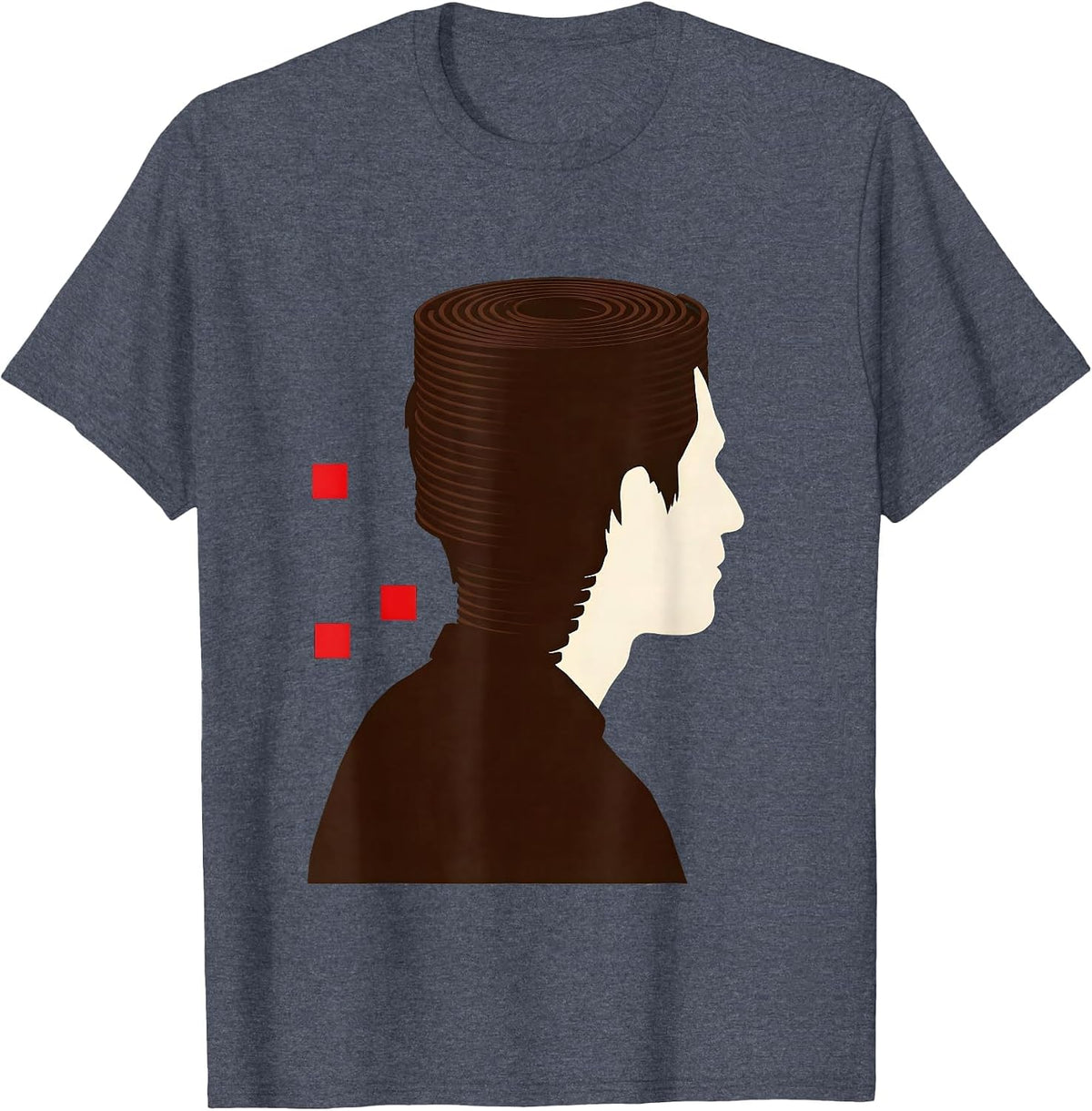 Black Woman Compact Flat Top Coil Pride Unbothered Strength T-Shirt - Heather Blue