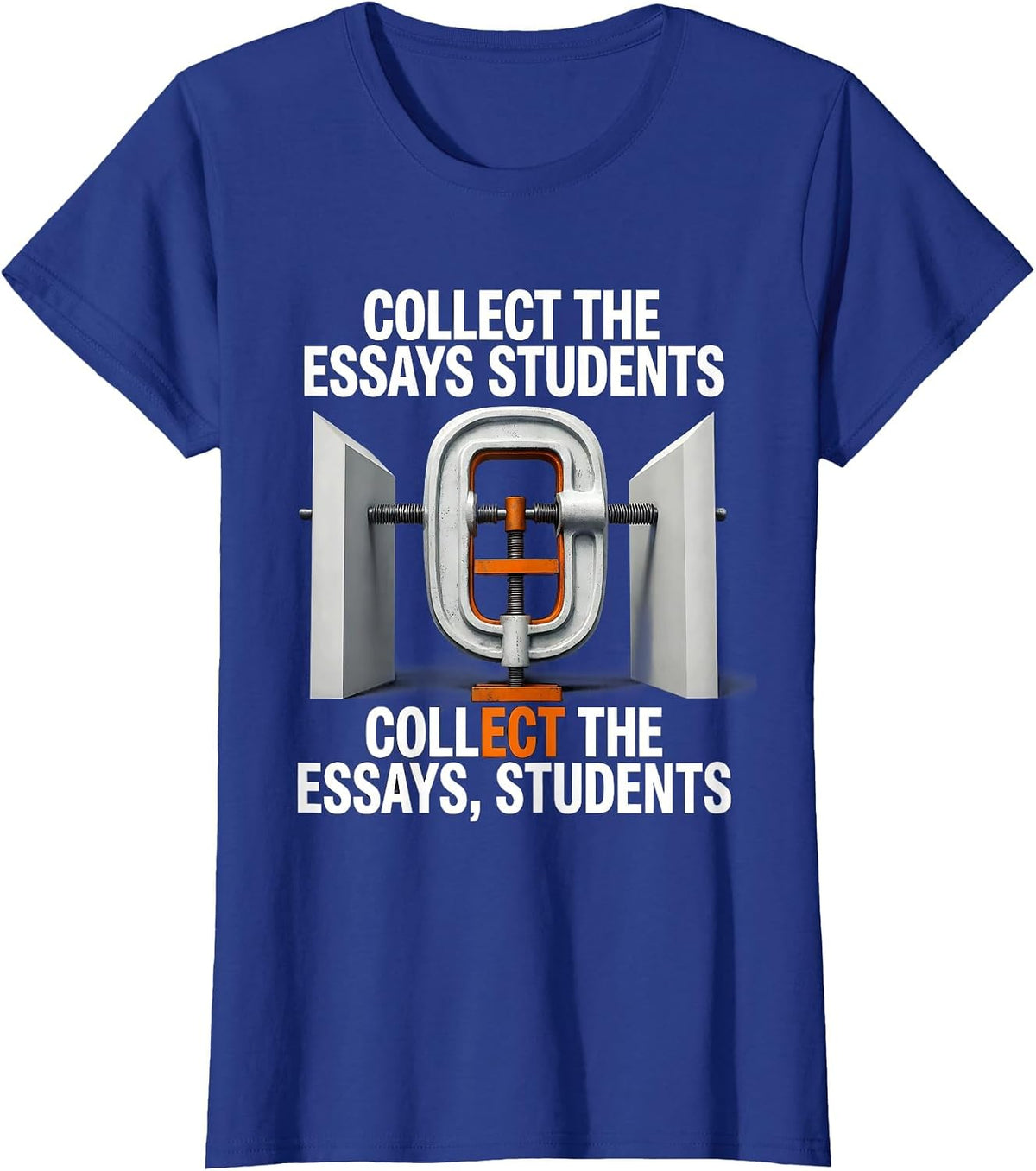 Women's Collect the essays students T-Shirt - Royal Blue