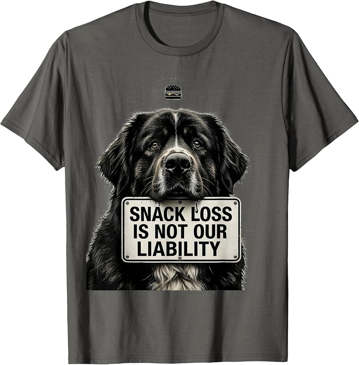 Snack Loss Is Not Our Liability Funny Great Pyrenees Dog Mom T-Shirt - Asphalt Grey