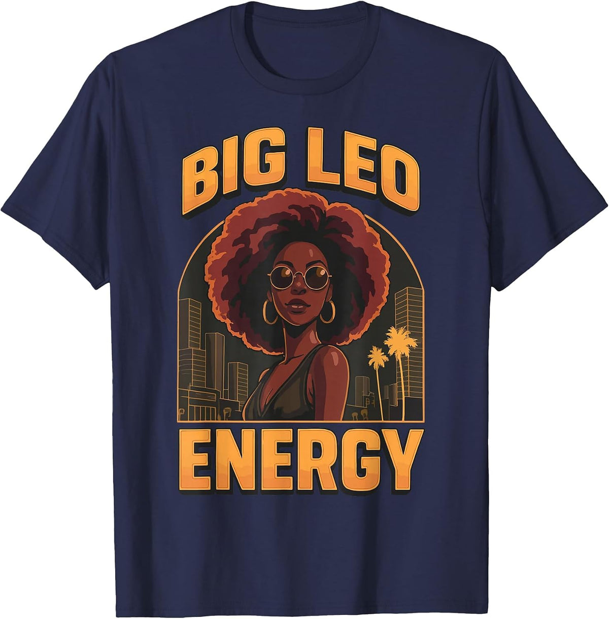 Big Leo Energy T-Shirt - Navy Blue