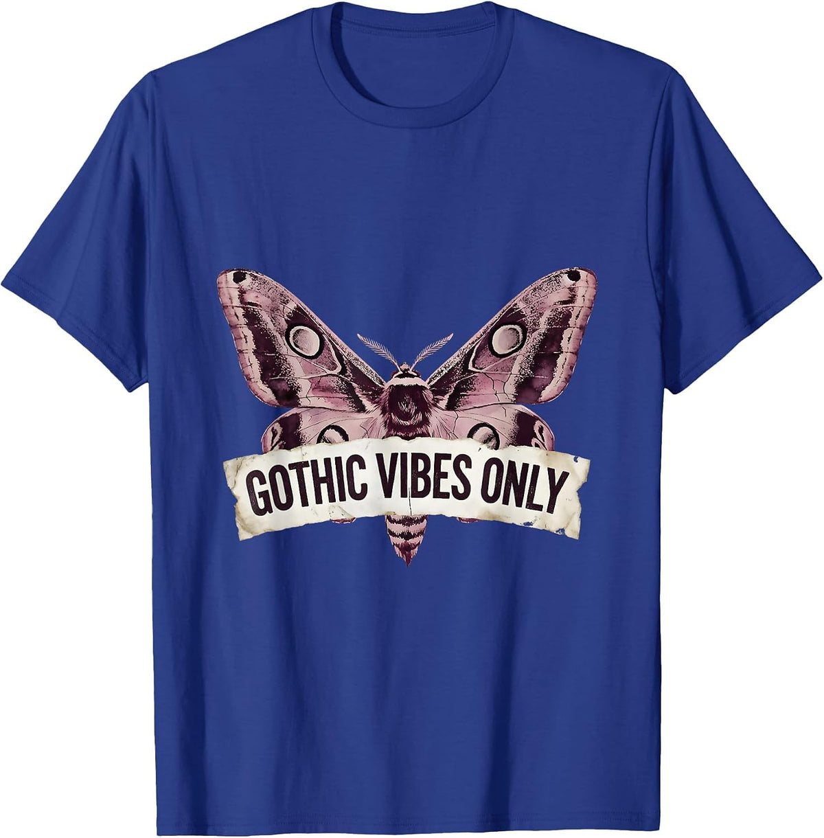 Gothic Vibes Only Dark Aesthetic Goth Men Design T-Shirt - Royal Blue