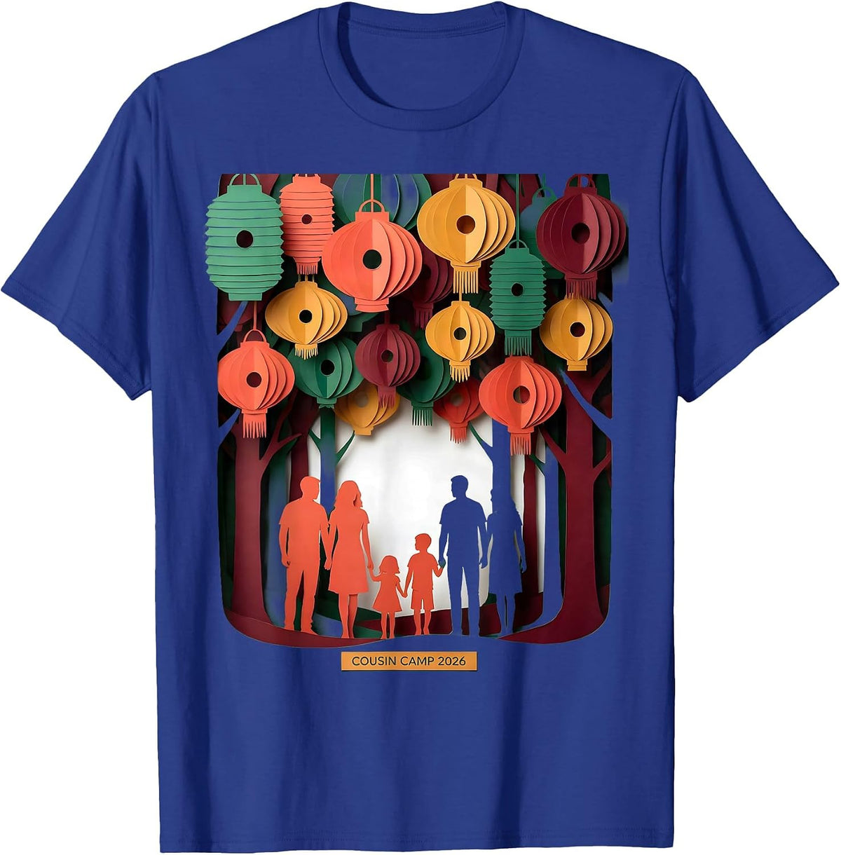 Cousin Camp 2026 Family Matching Camping Crew Vacation T-Shirt - Royal Blue