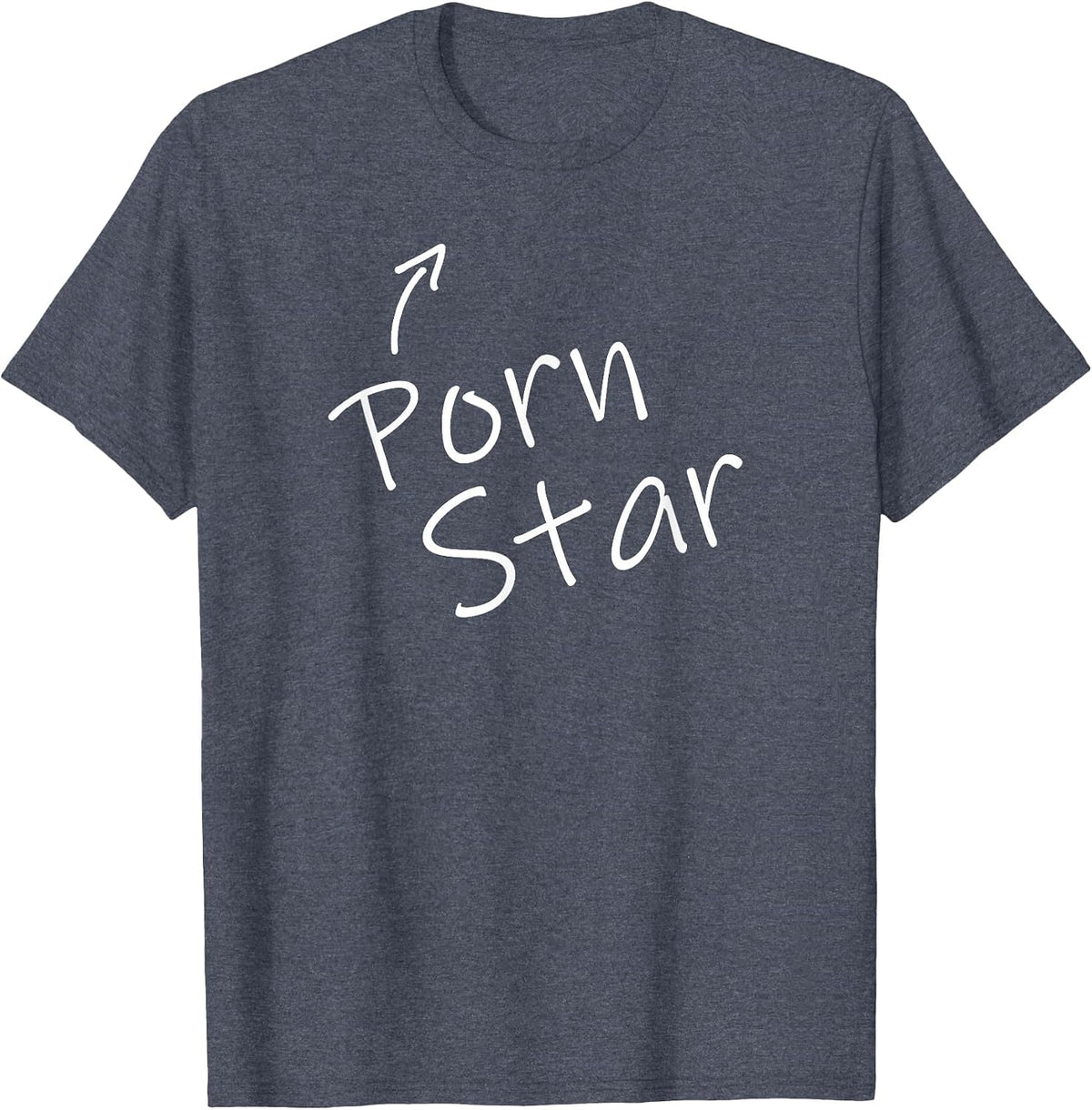 Porn Star Halloween Costume Funny Adult Humor Party Tshirt T-Shirt - Heather Blue
