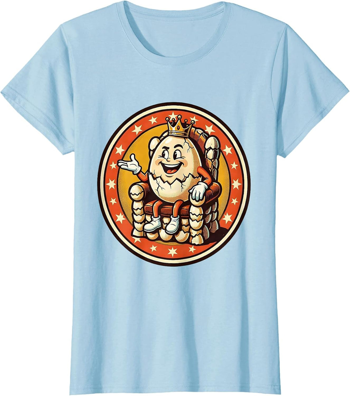 Eggshell Throne Graphic Tee T-Shirt - Baby Blue