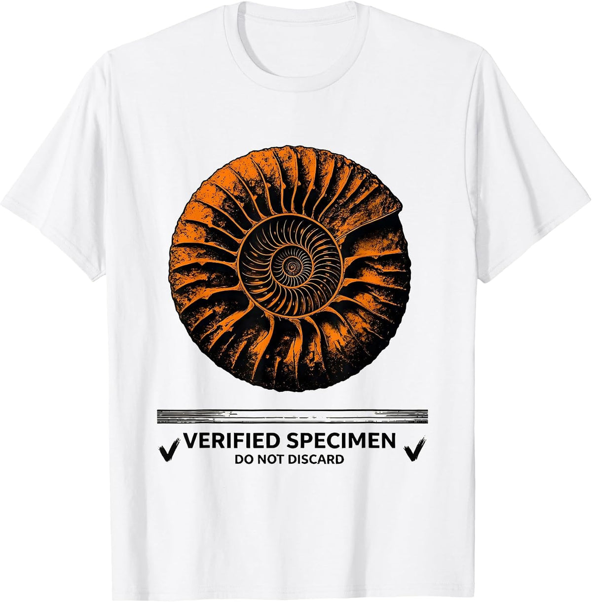 Men's Verified Specimen Do Not Discard Funny Geology Rock T-Shirt - White