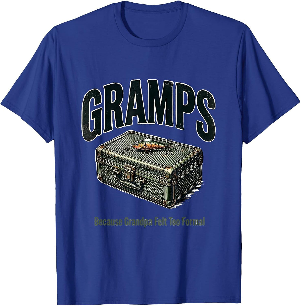 Men's Gramps, Because Grandpa Felt Too Formal Vintage T-Shirt - Royal Blue