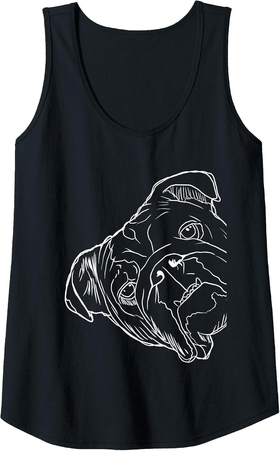 Funny Dog English Bulldog Tank Top - Black