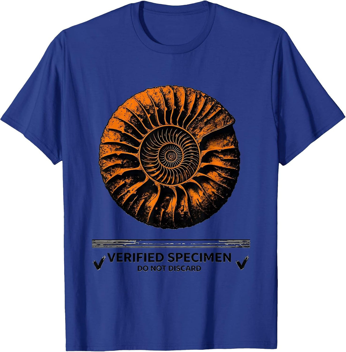 Men's Verified Specimen Do Not Discard Funny Geology Rock T-Shirt - Royal Blue