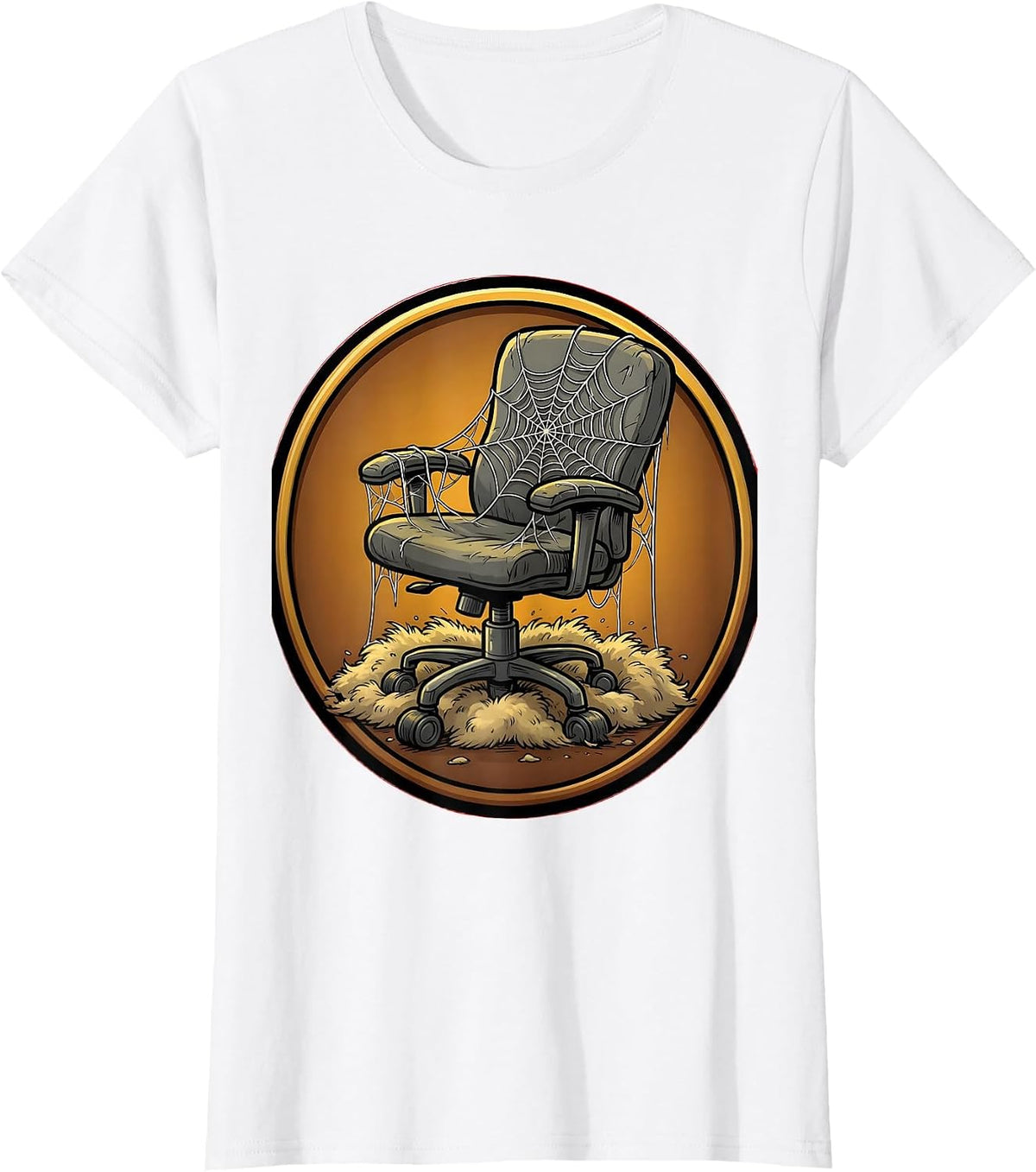 Labor Day Abandoned Office Chair Sarcasm T-Shirt - White