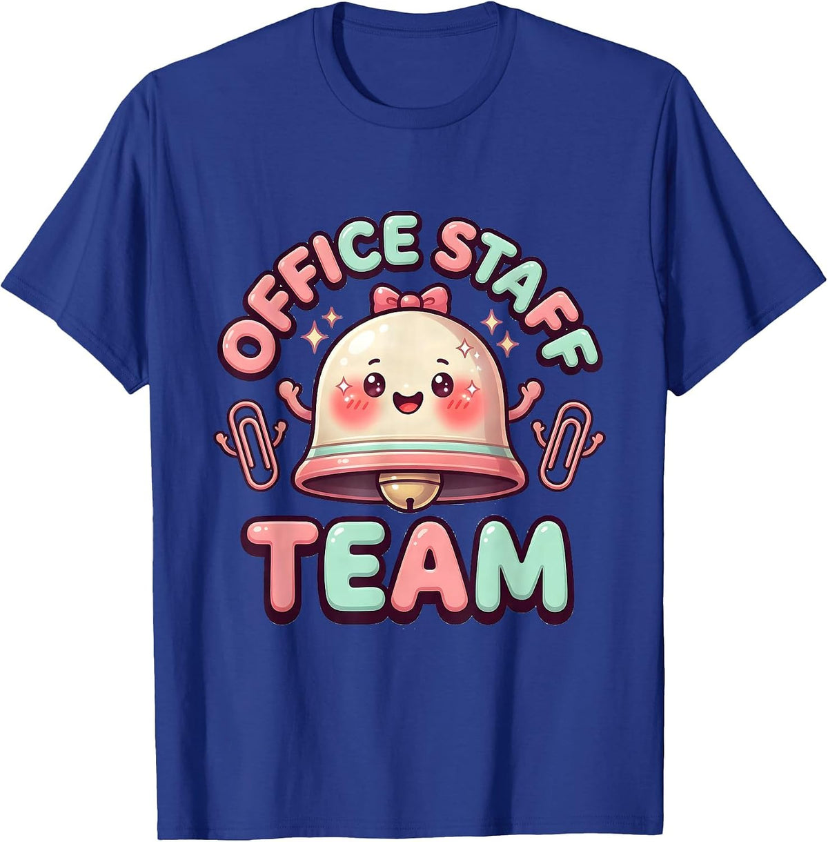 Office Staff Team Cute Kawaii Teacher Appreciation Gift T-Shirt - Royal Blue