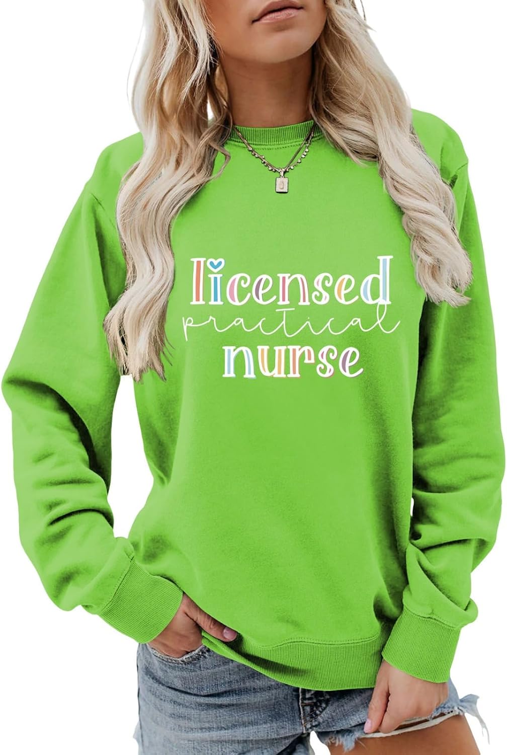 Licensed Practical Nurse Sweatshirt, Women Retro Crewneck Sweater LPN Graduate Nursing School Shirt LPN Nurse Gifts - 23