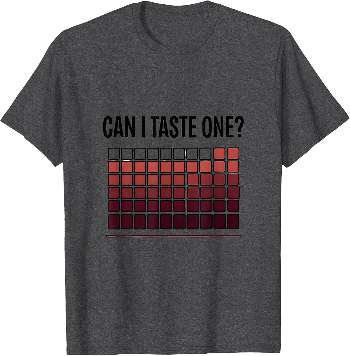 Men's Can I Taste One Funny Periodic Table Science Teacher Joke T-Shirt - Dark Heather Grey