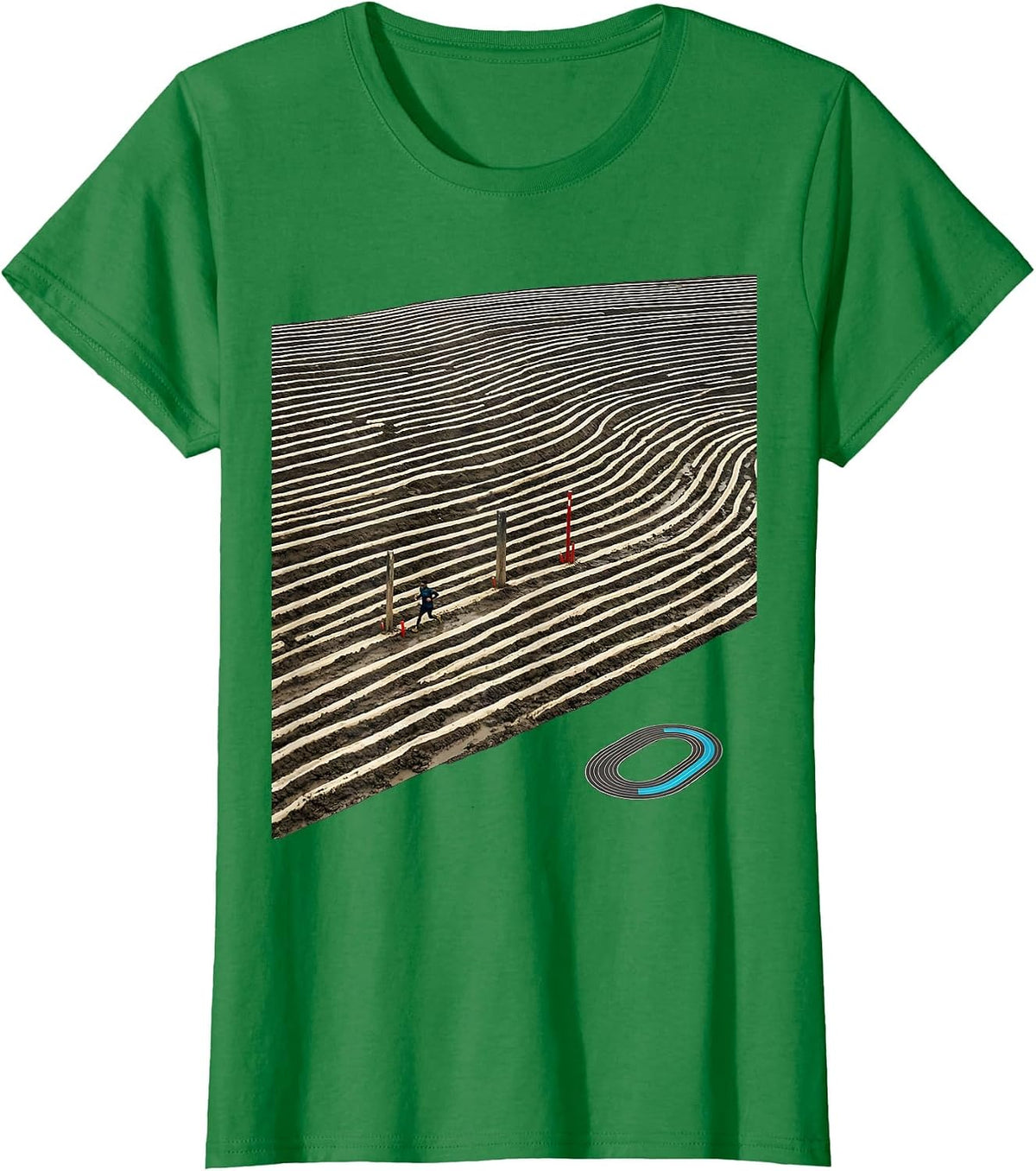 Women's Cross Country Runner Track Field Humor Motivational T-Shirt - Kelly Green