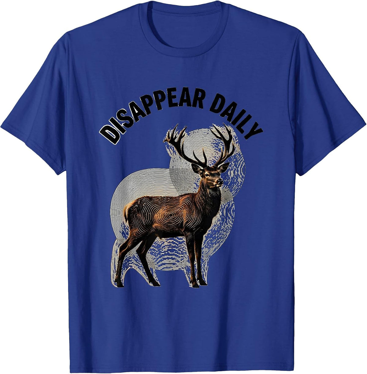 Men's Disappear Daily Bottomland Camo Hunting Design T-Shirt - Royal Blue