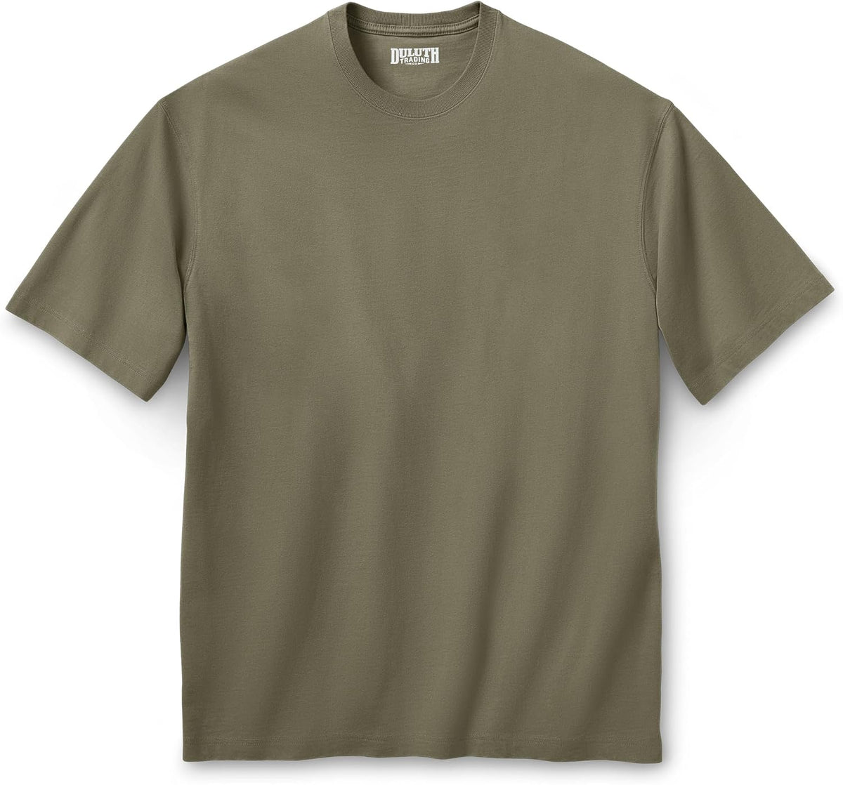 Duluth Trading Co Men's Longtail T Standard Fit Short Sleeve T-Shirt - Vintage Olive