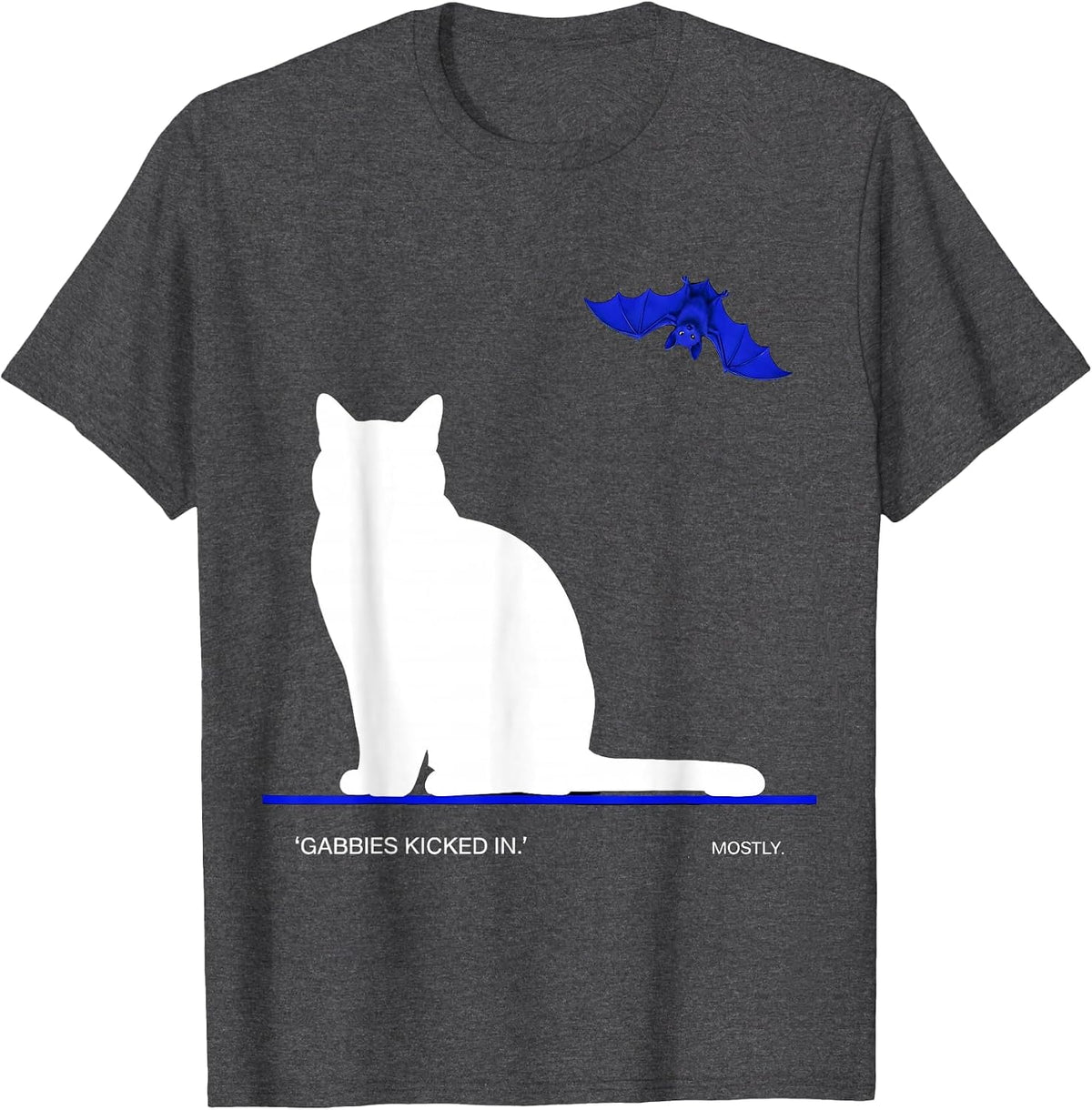 Gabbies Kicked In. Mostly. Funny Vet Tech Halloween T-Shirt - Dark Heather Grey