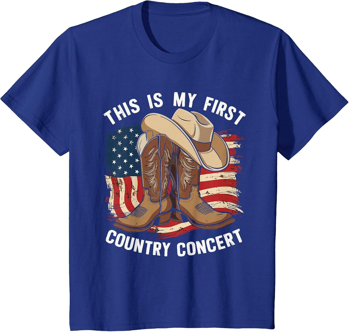 This is My First Country Concert T-Shirt - Royal Blue