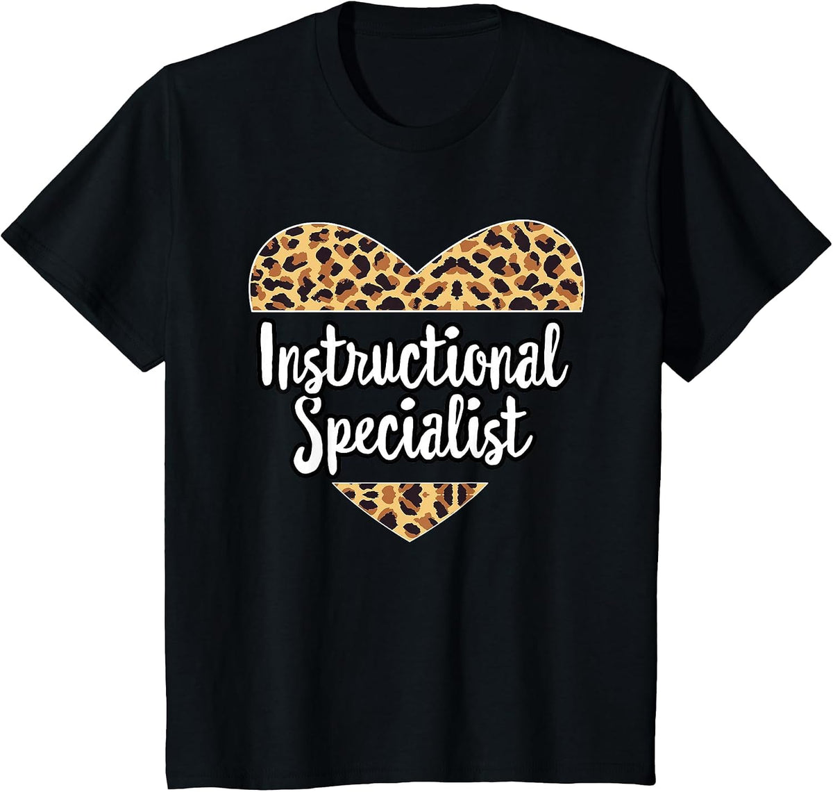 Cute Coach Crew Group Team Matching Instructional Specialist T-Shirt - Black