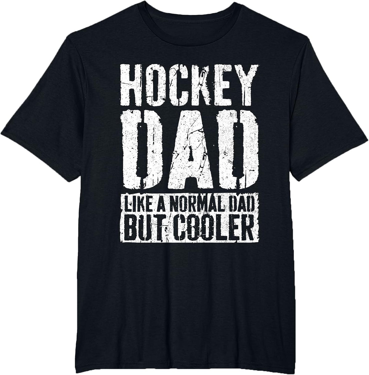 Hockey Dad Shirt Men Fathers Day Hockey Dad T-Shirt - Black