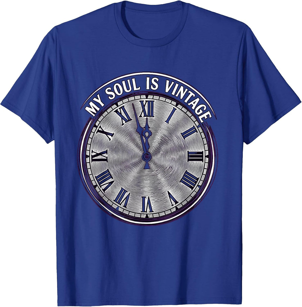 Men's My Soul Is Vintage Goth Dark Aesthetic Design T-Shirt - Royal Blue