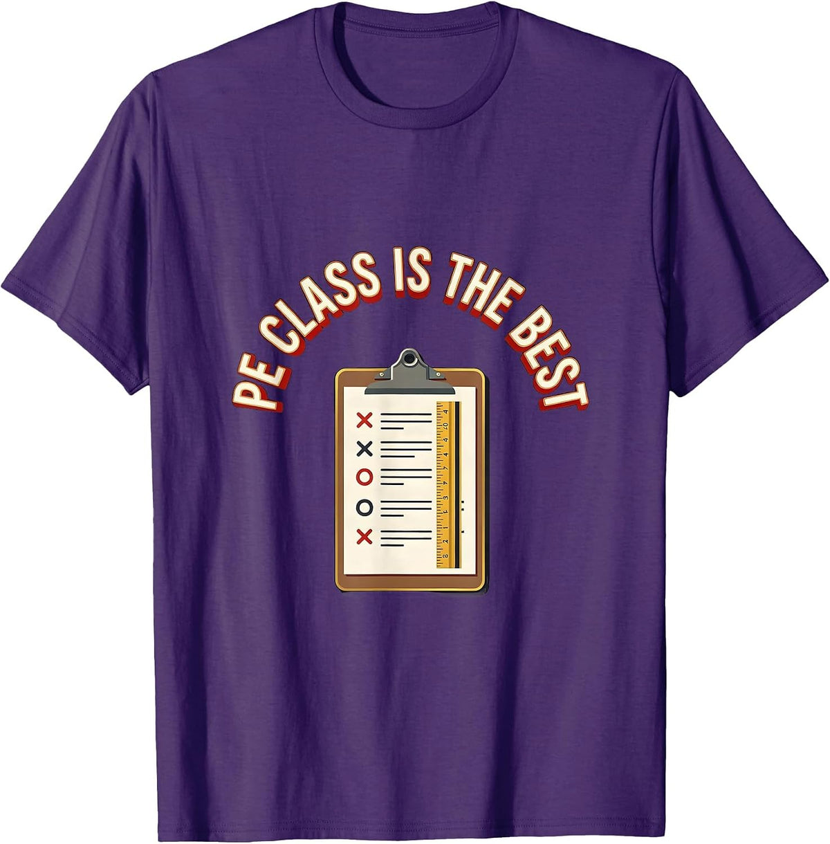 PE Class Is The Best Funny PE Teacher Back To School Humor T-Shirt - Purple