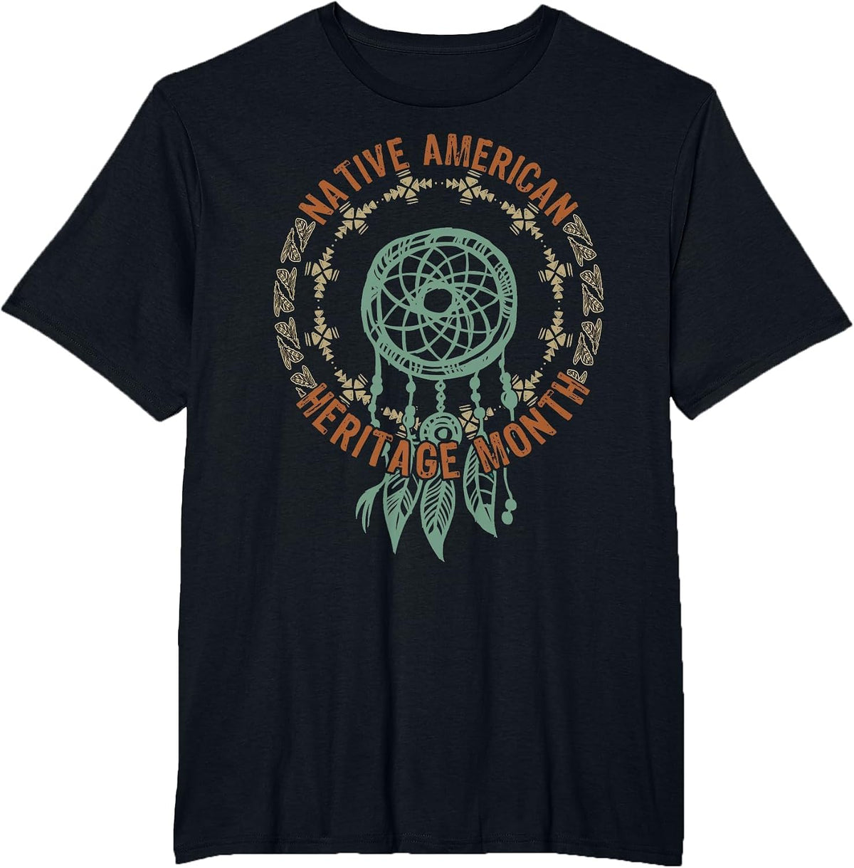 Indigenous Pride for November Native American Heritage Month T-Shirt - Black