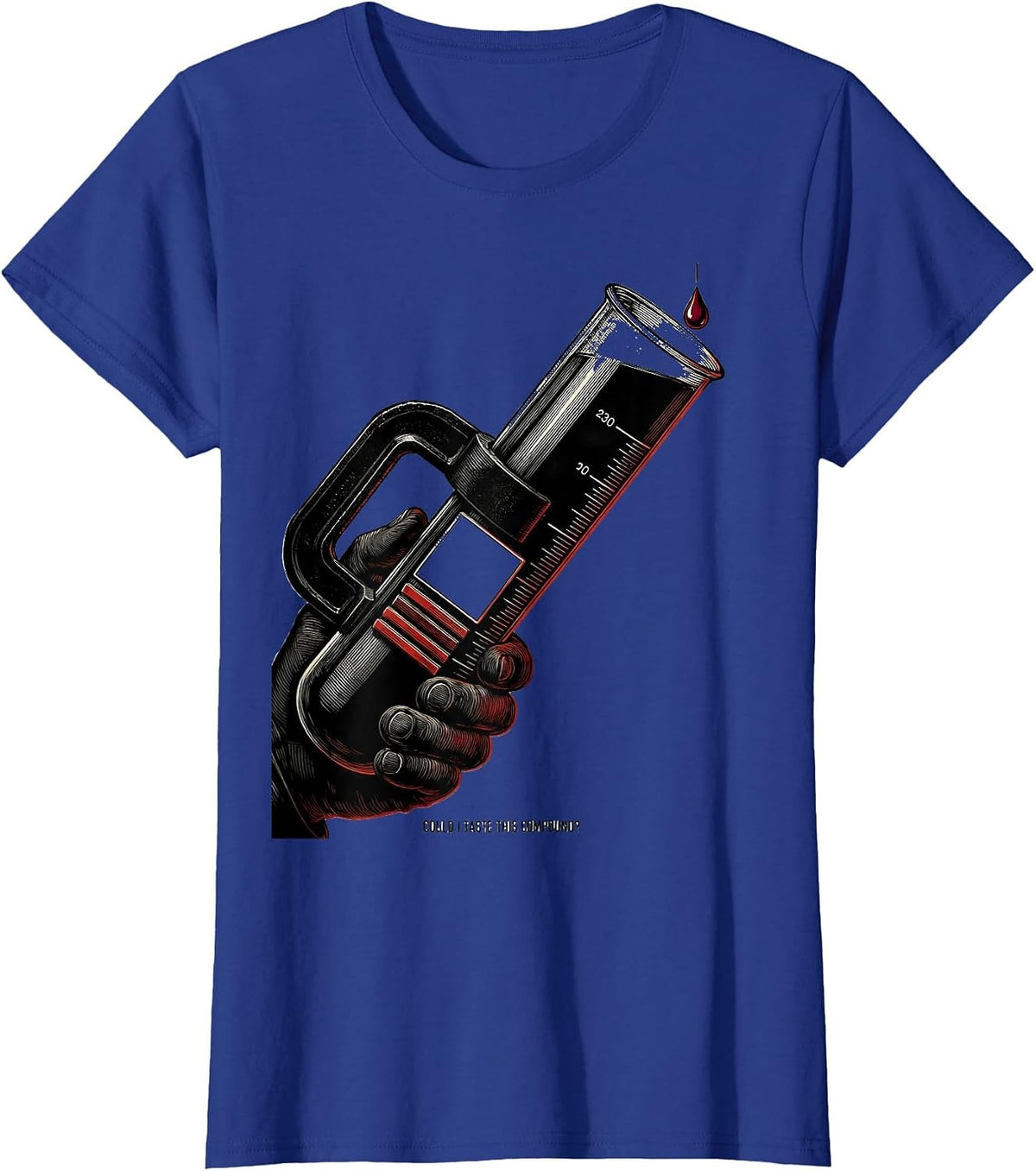 Women's Could I Taste This Compound Funny Science Teacher Student T-Shirt - Royal Blue