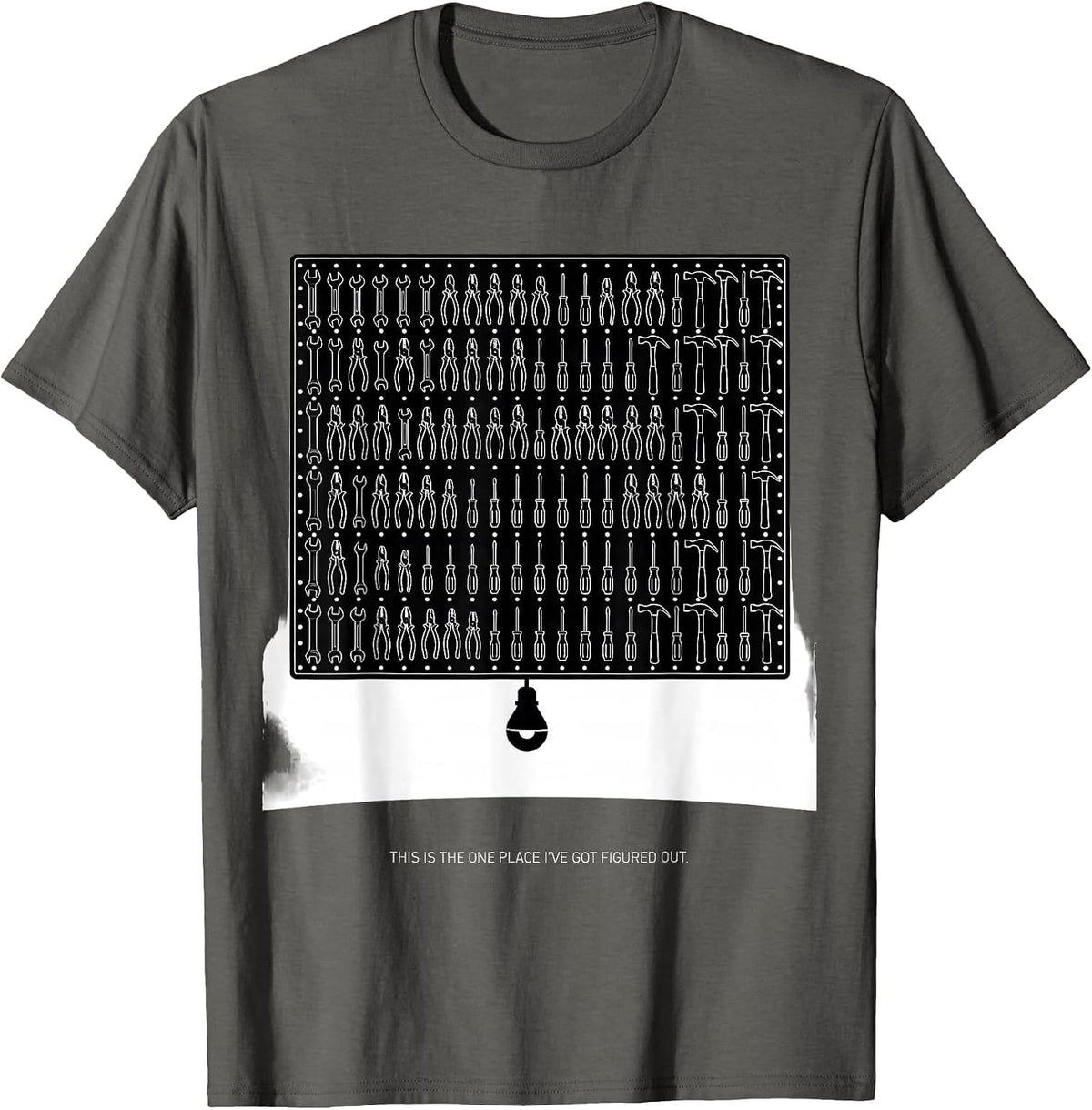 This Is The One Place I've Got Figured Out Mechanic T-Shirt - Asphalt Grey