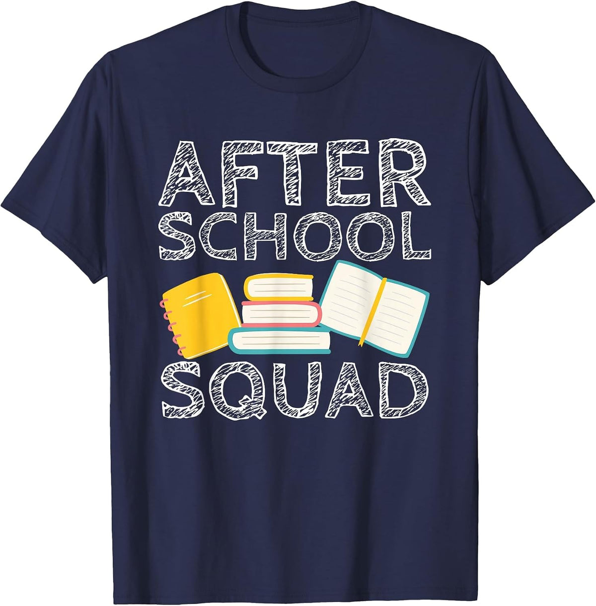 After School Squad Cool Teacher School Worker Teaching Staff T-Shirt - Navy Blue