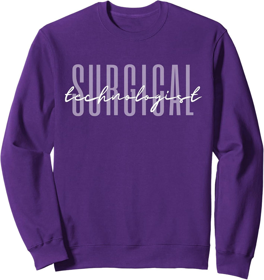 Surgical Technologist Scrub Tech Surgical Tech Sweatshirt - Adult Unisex Purple