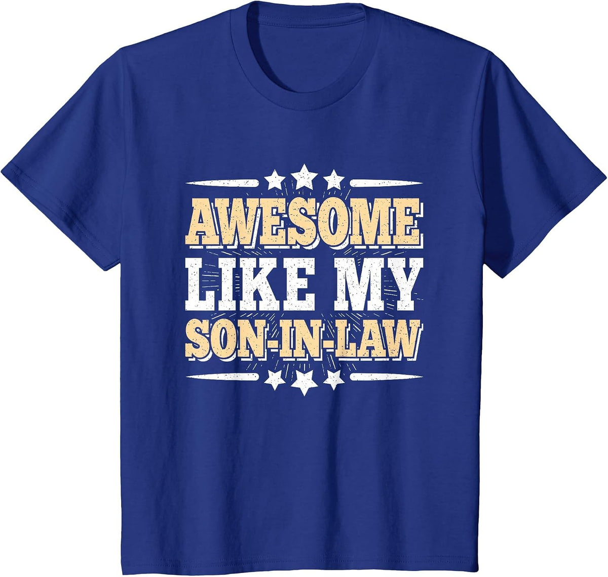 Awesome Like My Son-in-Law Funny Vintage Father-in-Law T-Shirt - Royal Blue