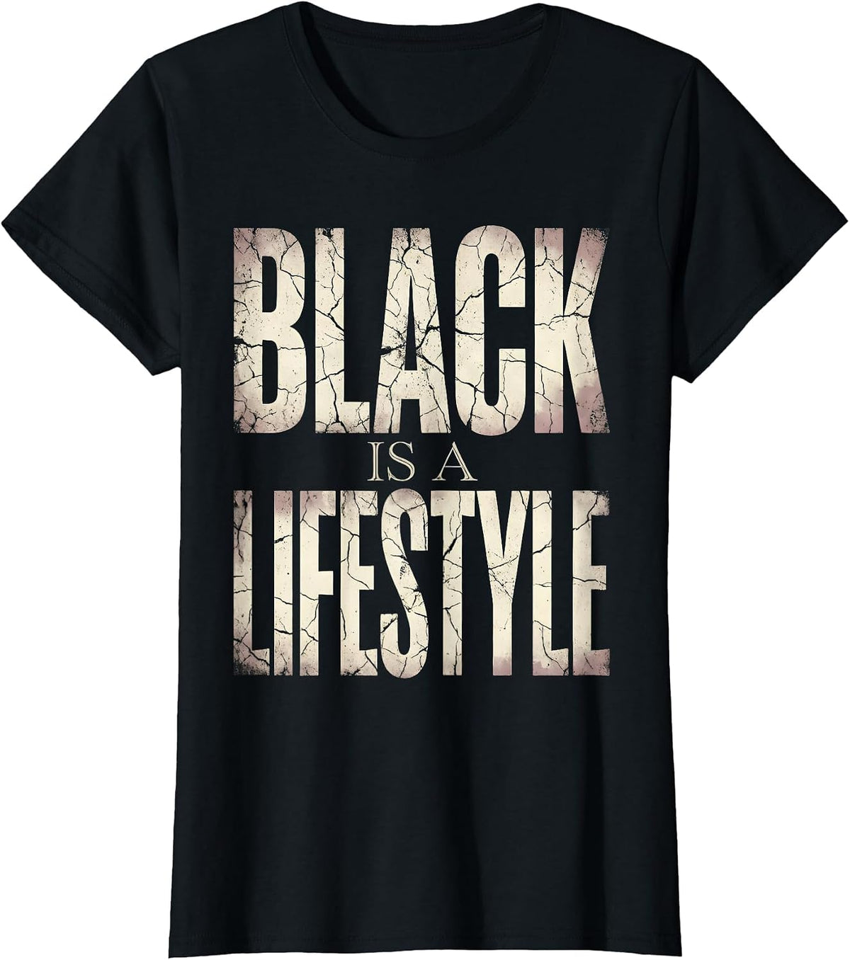 Black Is A Lifestyle Goth Dark Aesthetic Design T-Shirt - Black