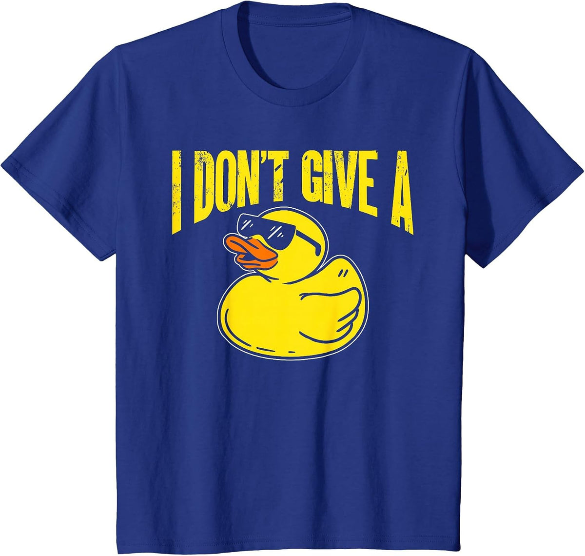 Duck Lover Funny Ducks I Don't Give A Duck T-Shirt - Royal Blue