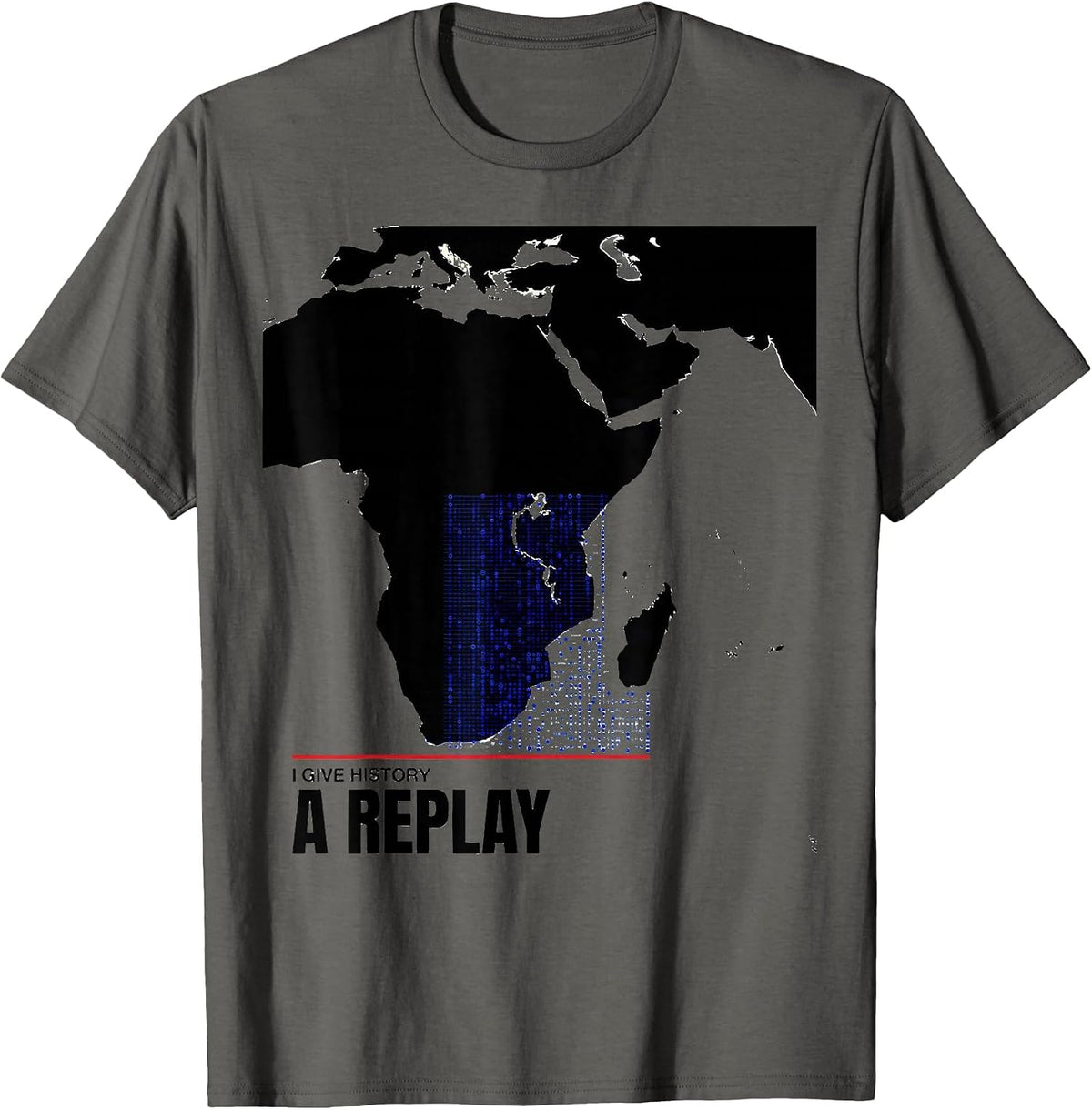 I Give History A Replay Funny History Teacher Subject Pride T-Shirt - Asphalt Grey