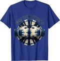 Born to Throw Hands Boxing Graphic Design T-Shirt - Royal Blue