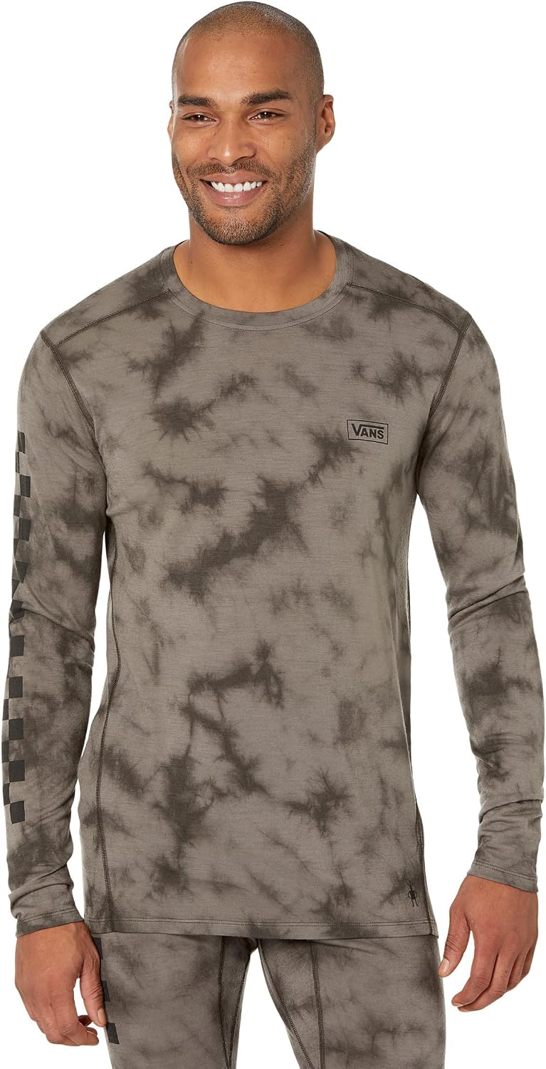 SmartWool Men's Classic All-Season Merino Base Layer Long Sleeve - Black Marble Wash