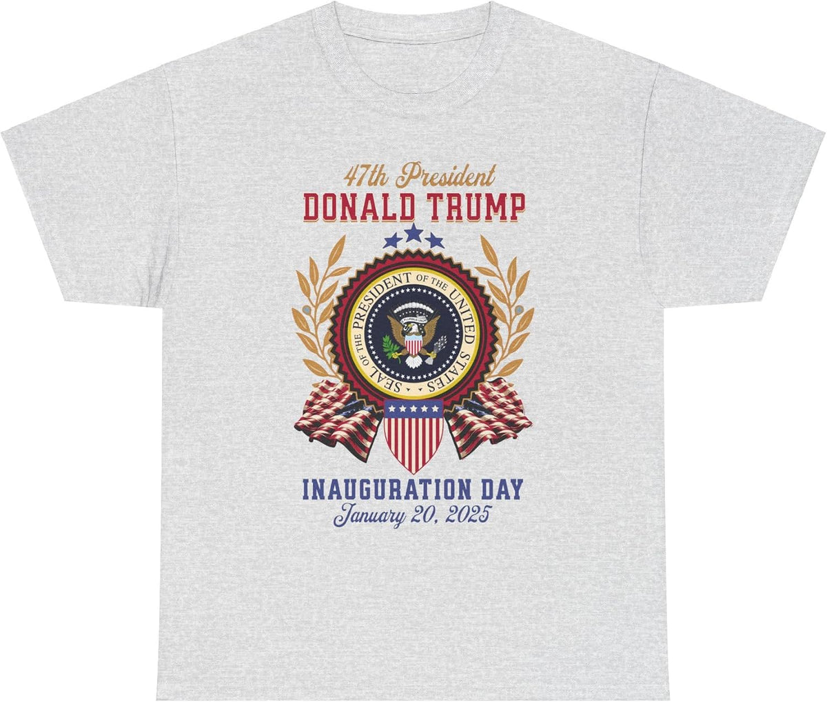 Trump Inauguration T-Shirt, Presidential Inauguration January 20, 2025 Shirt, Commemorative Keepsake - Ash