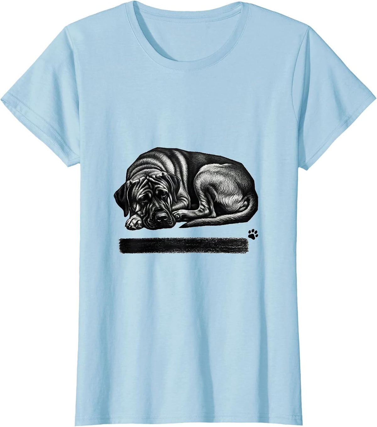 Great Dane Official Sleepshirt Dog Lover Napping Pajamas T-Shirt - Baby Blue