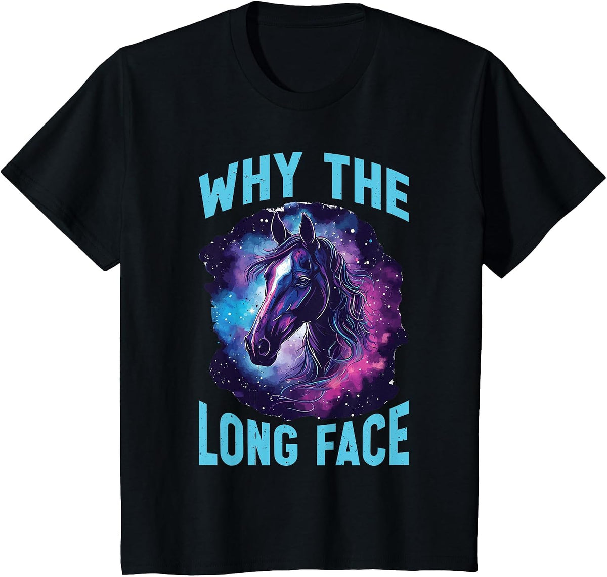 Why The Long Face - T-Shirt - Black