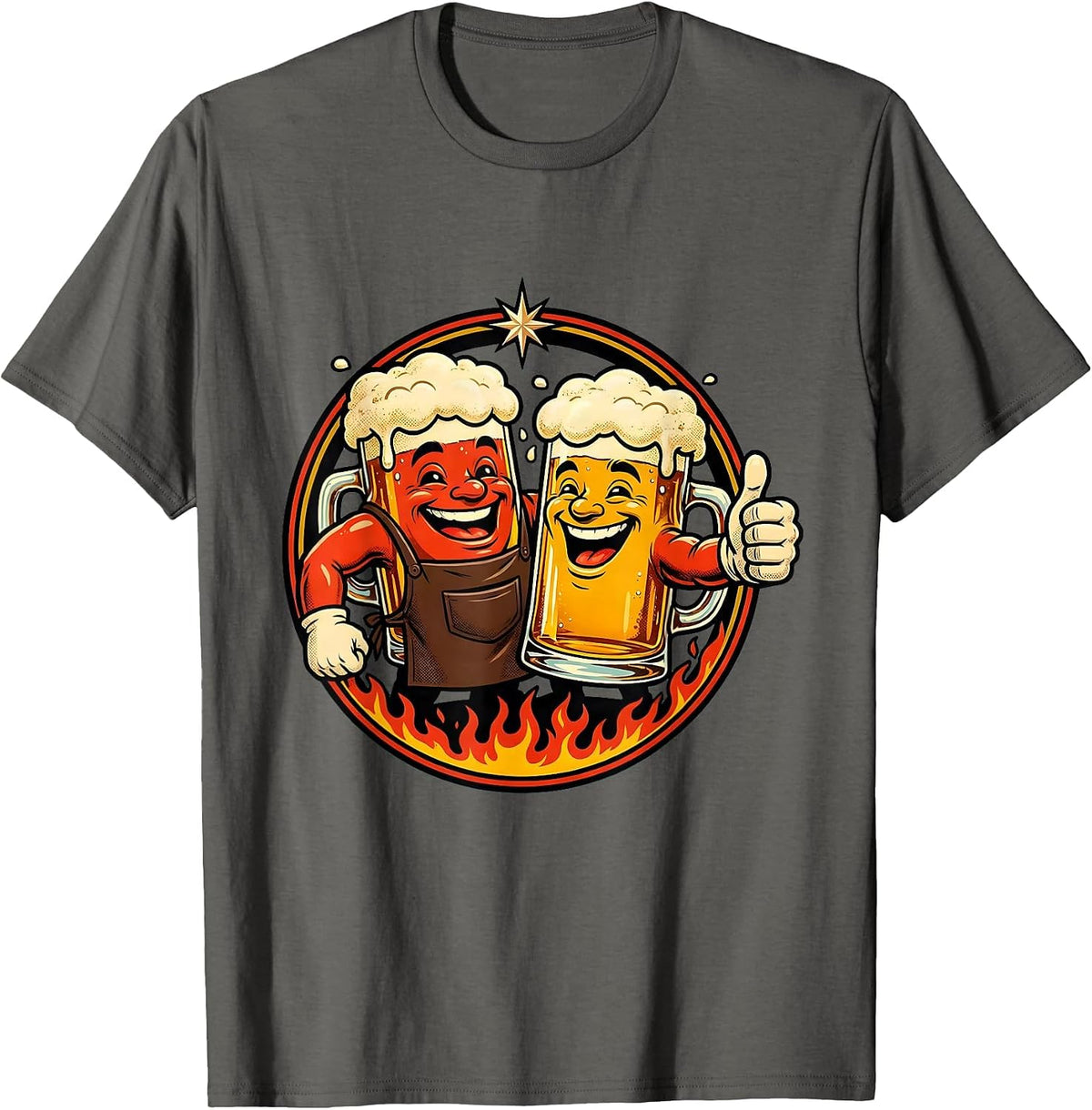Son In Law Favorite Child Beer Cheers BBQ T-Shirt - Asphalt Grey