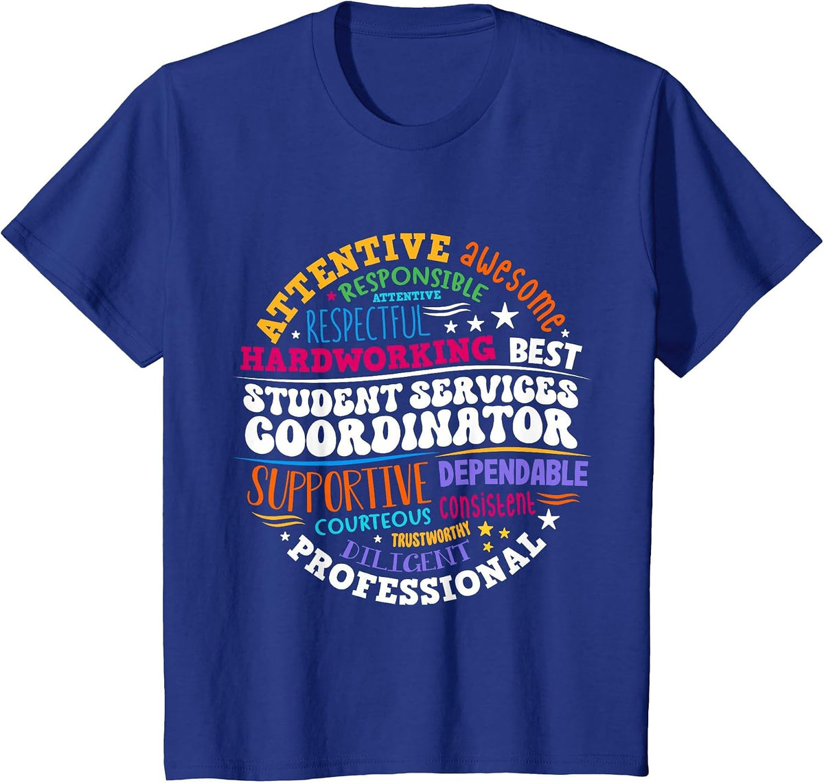 Student Services Coordinator T-Shirt - Royal Blue