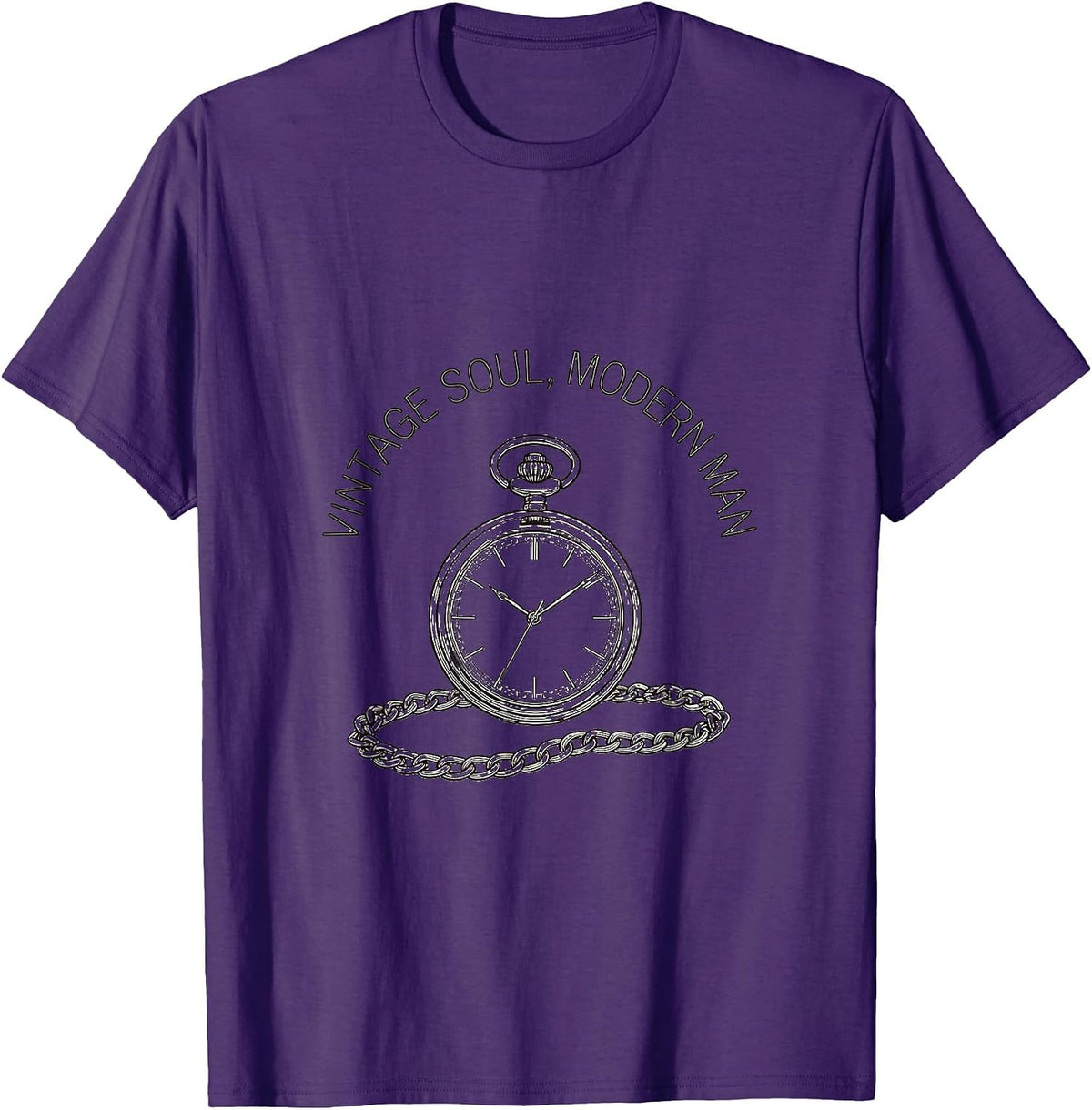 Vintage Soul Modern Man Retro Graphic Design T-Shirt - Purple