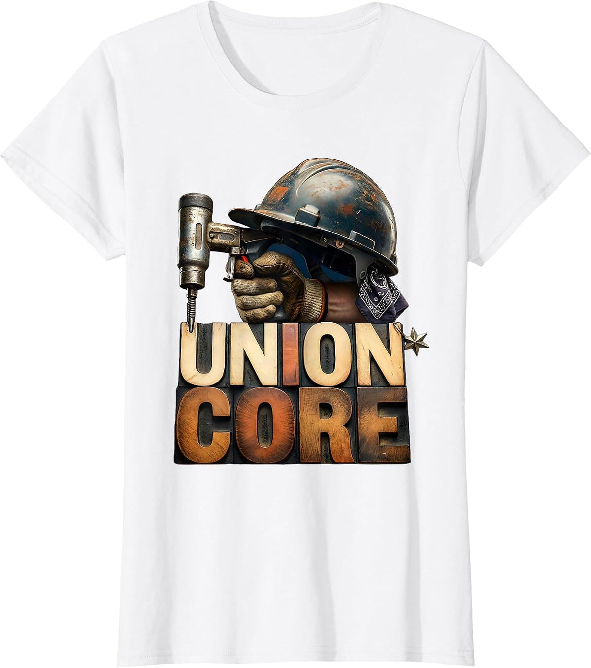UNION CORE Labor Day Union Member Labor Pride T-Shirt - White
