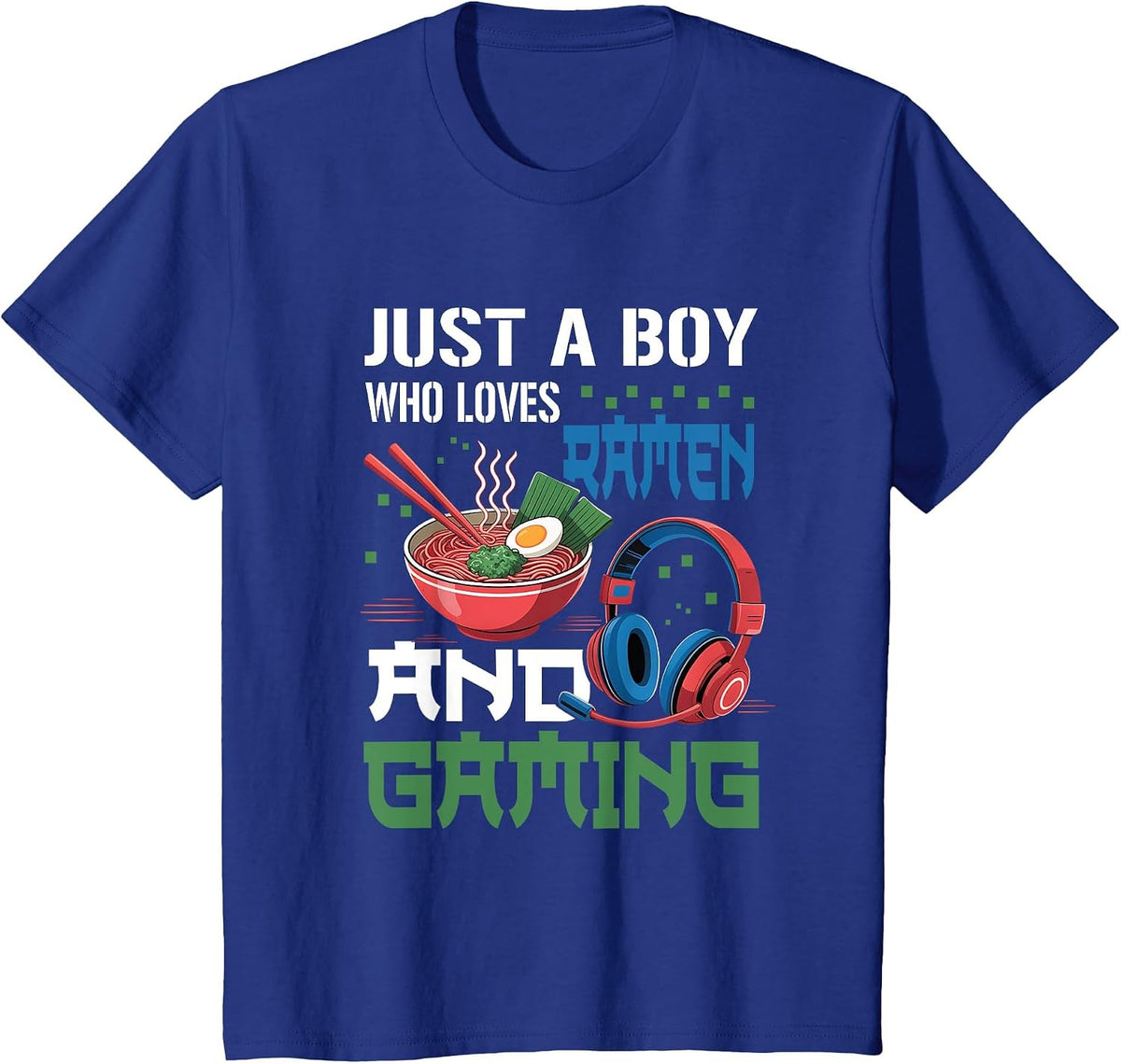 Anime Video Game T-Shirt - Royal Blue