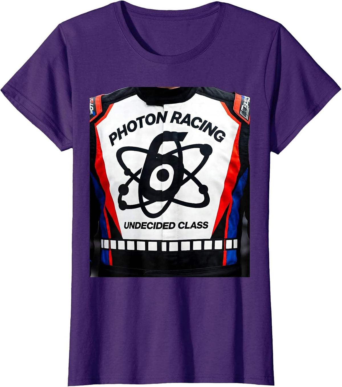 Women's Photon Racing Undecided Class Quantum Physics Humor Science T-Shirt - Purple