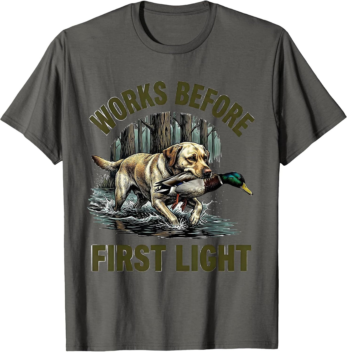 Men's Works Before First Light Southern Local Boy Labrador Duck T-Shirt - Asphalt Grey