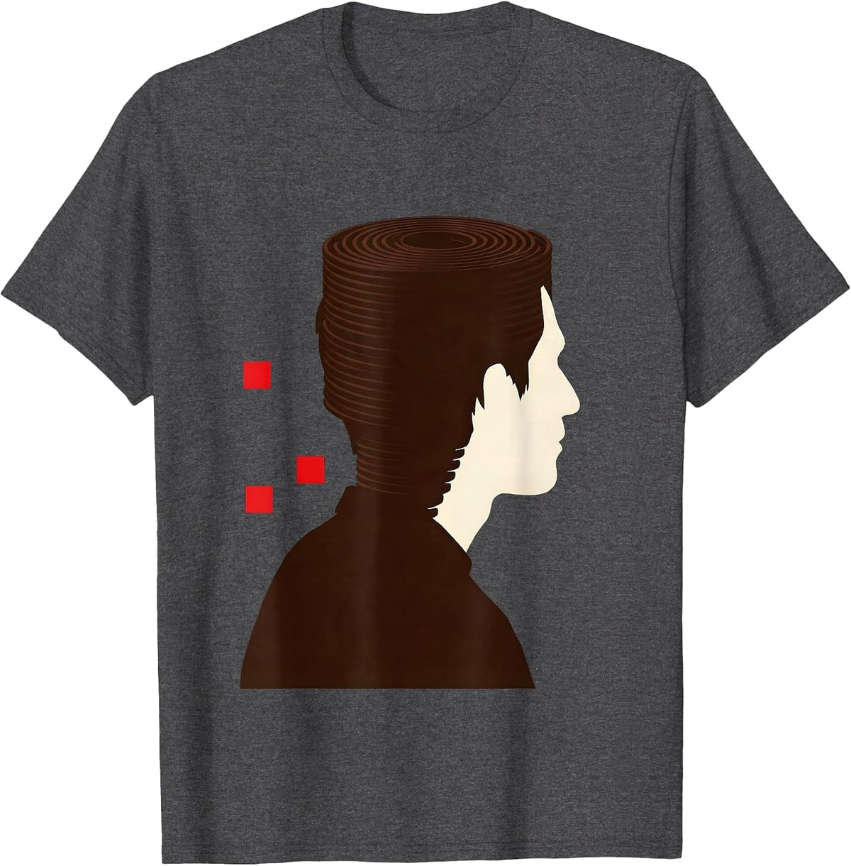 Black Woman Compact Flat Top Coil Pride Unbothered Strength T-Shirt - Dark Heather Grey
