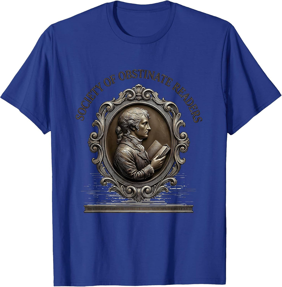 Society Of Obstinate Readers Jane Austen Bookish Humor T-Shirt - Royal Blue